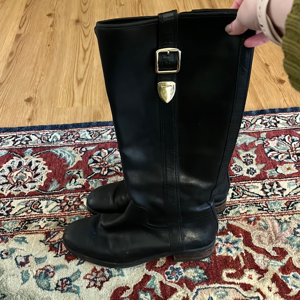 Coach leather riding boots